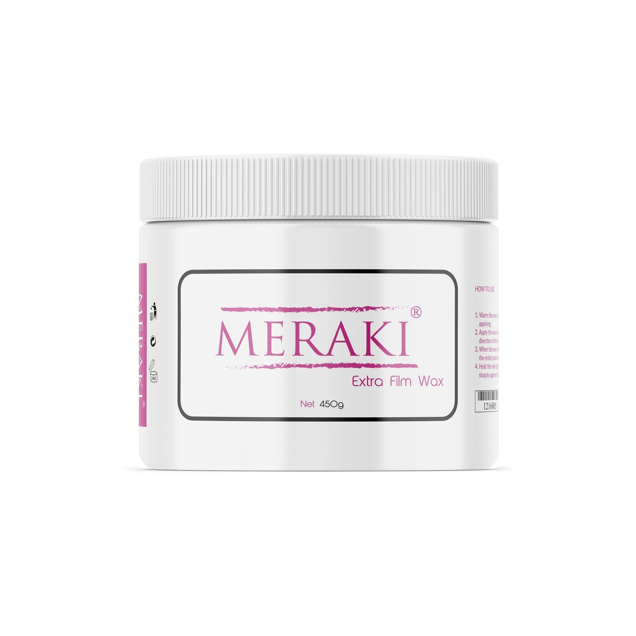 Meraki Stripless Extra Film Hard Wax In Jar 450G - Premium Hair Removal from Salon Designers - Just Rs 1685! Shop now at Cozmetica