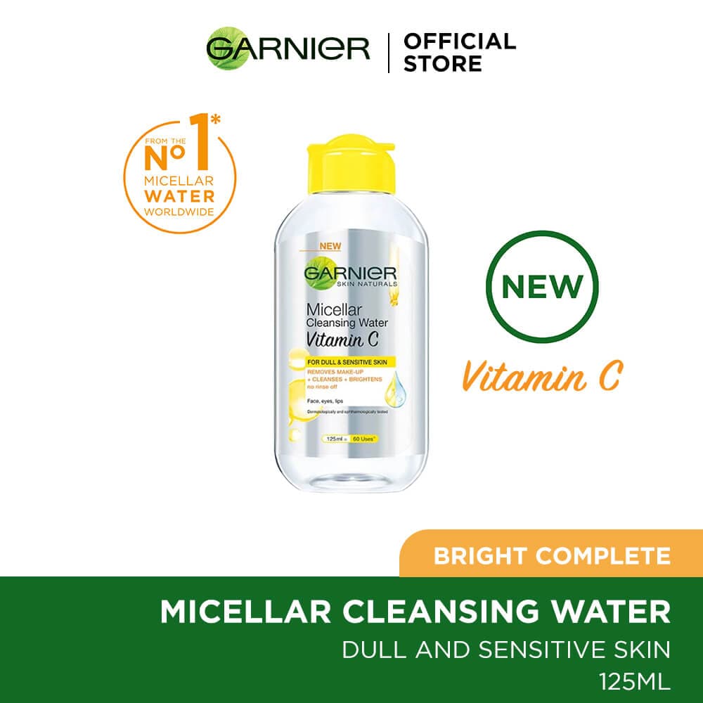 Garnier Micellar Vitamin C Cleansing Water - 125ml - Premium Makeup Removers from Garnier - Just Rs 554! Shop now at Cozmetica