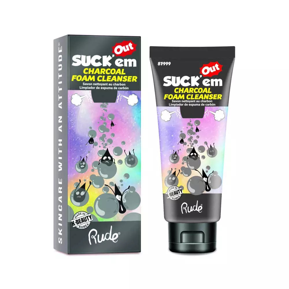 Rude Foam'em Out Charcoal Foam Cleanser