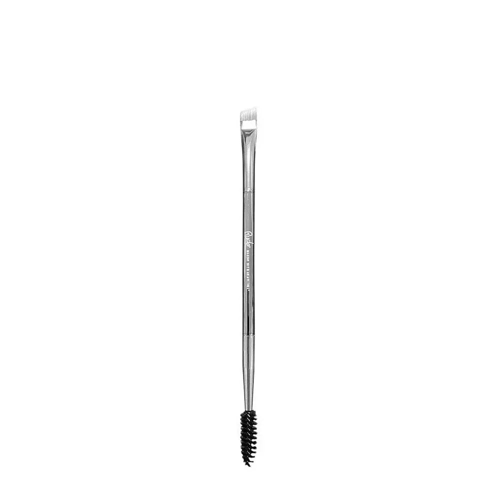 RUDE Silver Bullet Duo Eyebrow Brush