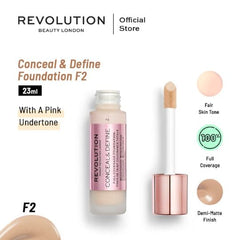 Makeup Revolution Conceal & Define Foundation - Premium Foundation from Makeup Revolution - Just Rs 3950! Shop now at Cozmetica