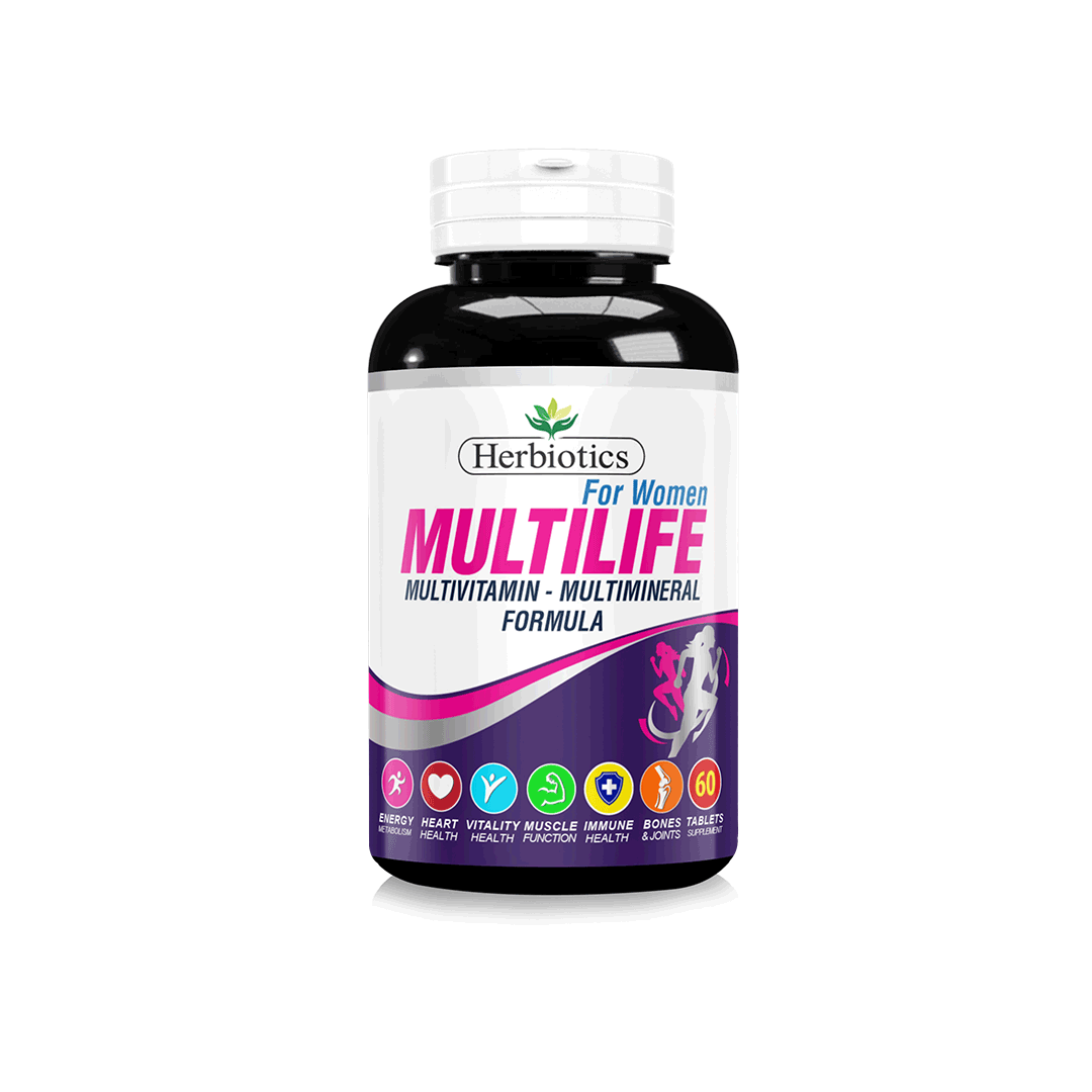 Herbiotics Multilife for Women - 60 Tablets - Premium Health & Beauty from Herbiotics - Just Rs 1150.00! Shop now at Cozmetica