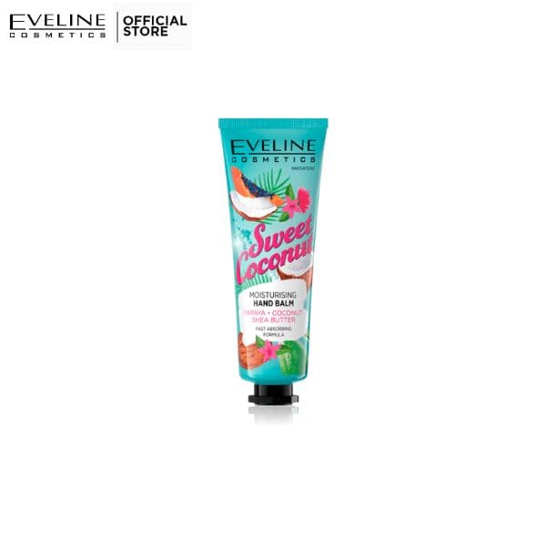 Eveline Moisturizing Hands Balm Sweet Coconut 50ml - Premium  from Eveline - Just Rs 355.00! Shop now at Cozmetica