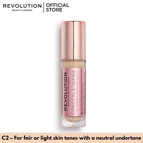 Makeup Revolution Conceal and Define Concealer - Premium Concealer from Makeup Revolution - Just Rs 2420! Shop now at Cozmetica