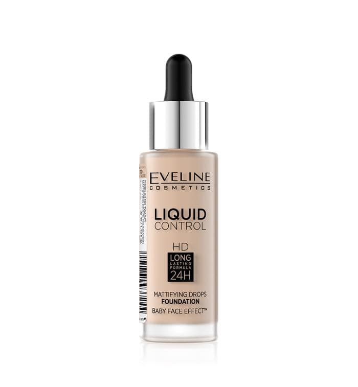 Eveline Liquid Control Mattifying Drops Foundation - 10 Light Beige - Premium Health & Beauty from Eveline - Just Rs 3055.00! Shop now at Cozmetica