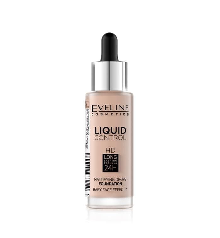 Eveline Liquid Control Mattifying Drops Foundation - 20 Rose Beige - Premium Health & Beauty from Eveline - Just Rs 3055.00! Shop now at Cozmetica
