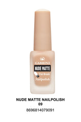 Gabrini Nude Matte Nail Polish # 09 - Premium Nail Polish from Gabrini - Just Rs 475! Shop now at Cozmetica