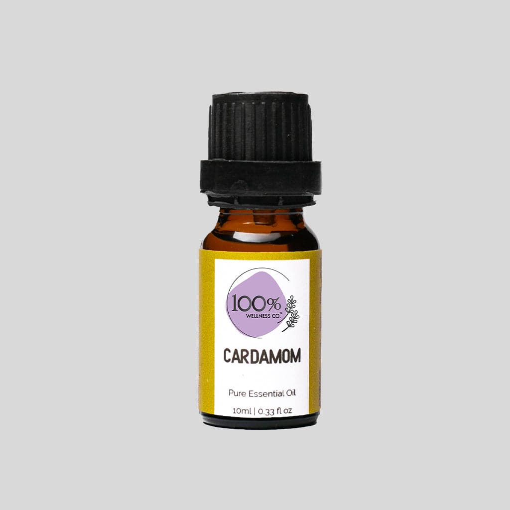 100% Wellness Co Cardamom Essential Oil - Premium Body Oil from 100% Wellness Co - Just Rs 890! Shop now at Cozmetica