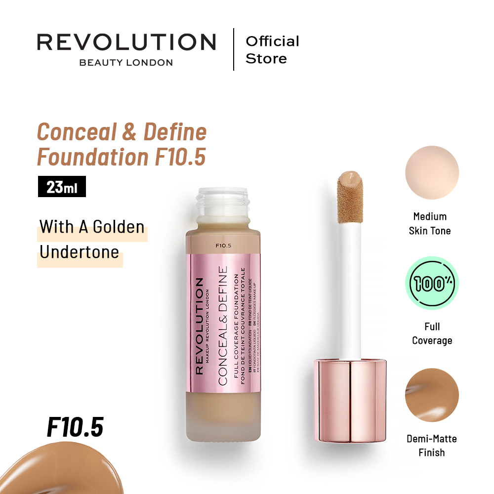 Makeup Revolution Conceal & Define Foundation F10.5