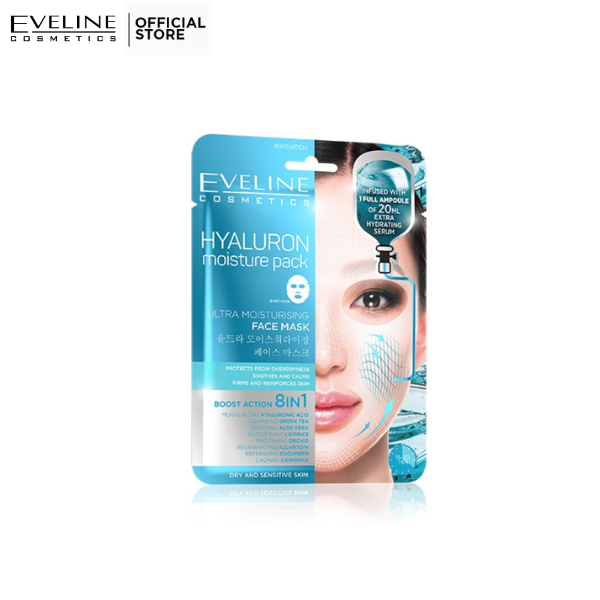 Eveline Sheet Mask Hyaluron Moisture Pack - Premium Skin Care Masks & Peels from Eveline - Just Rs 845.00! Shop now at Cozmetica