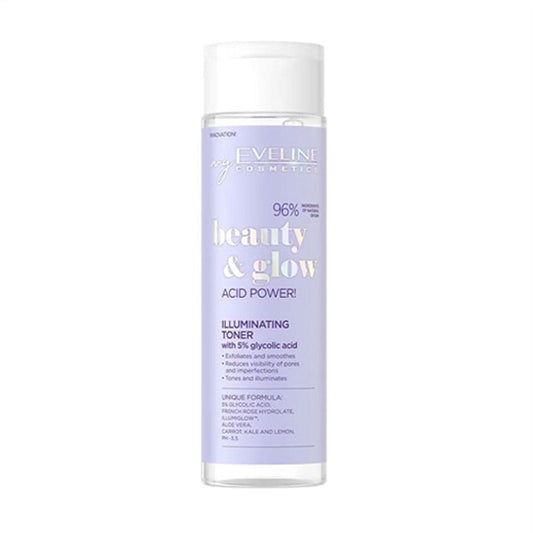 Eveline Cosmetics Beauty & Glow Illuminating Toner With 5% Glycolic Acid - 200ml