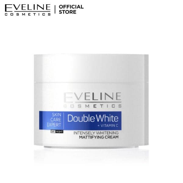 Eveline Double White Mattifying Cream Day & Night - 50ml - Premium Health & Beauty from Eveline - Just Rs 1185.00! Shop now at Cozmetica