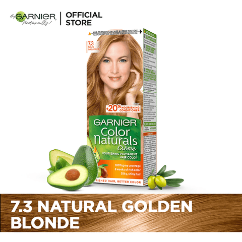 Garnier Color Naturals - 7.3 Natural Golden Blond - Premium Hair Color from Garnier - Just Rs 849! Shop now at Cozmetica