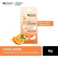 Garnier Skin Active Hydra Bomb Eye Tissue Mask - Orange - Premium Skin Care Masks & Peels from Garnier - Just Rs 224! Shop now at Cozmetica
