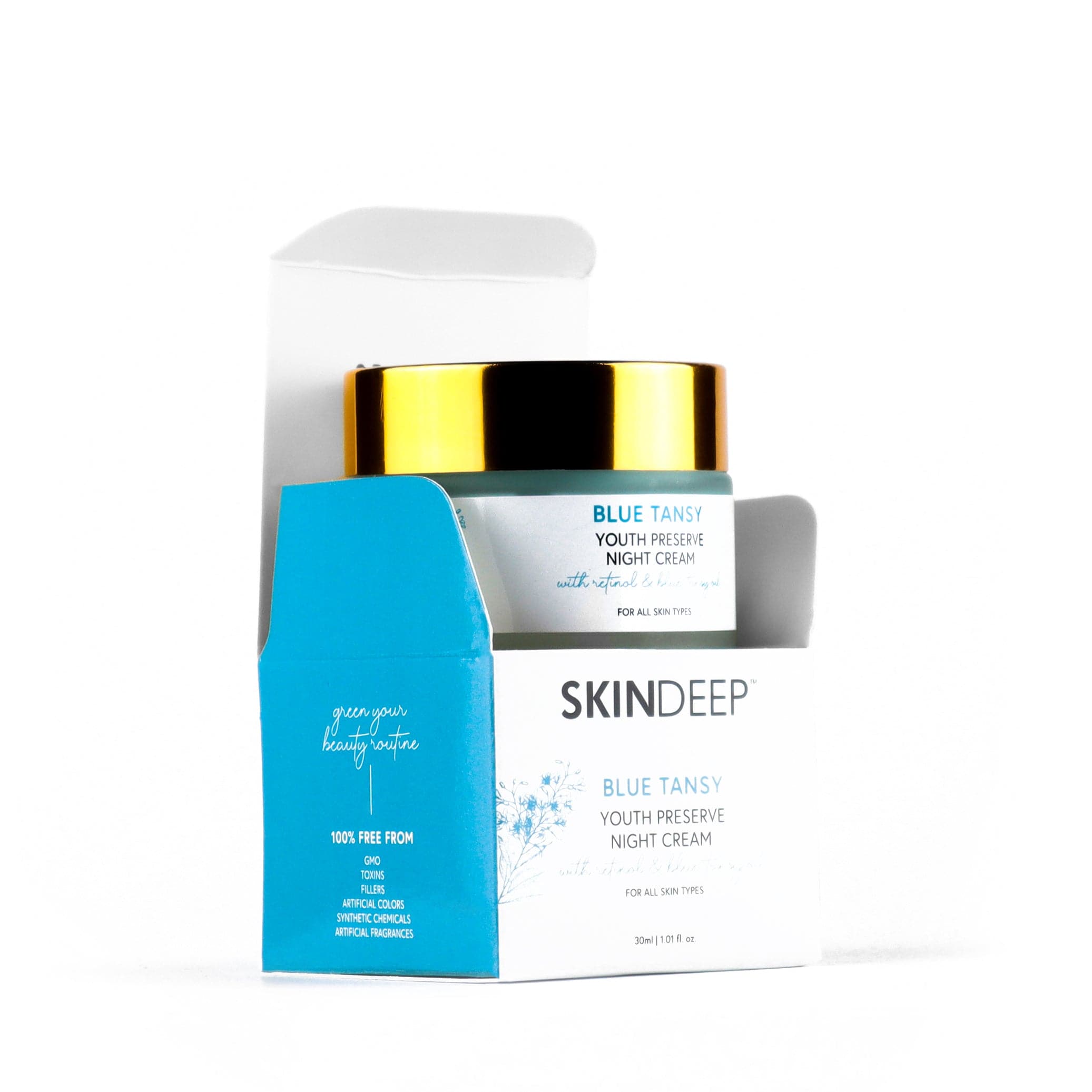 Skin Deep Blue Tansy - Youth Preserve Night Cream With Retinol & Blue Tansy Oil - Premium Gel / Cream from Skin Deep - Just Rs 1499! Shop now at Cozmetica