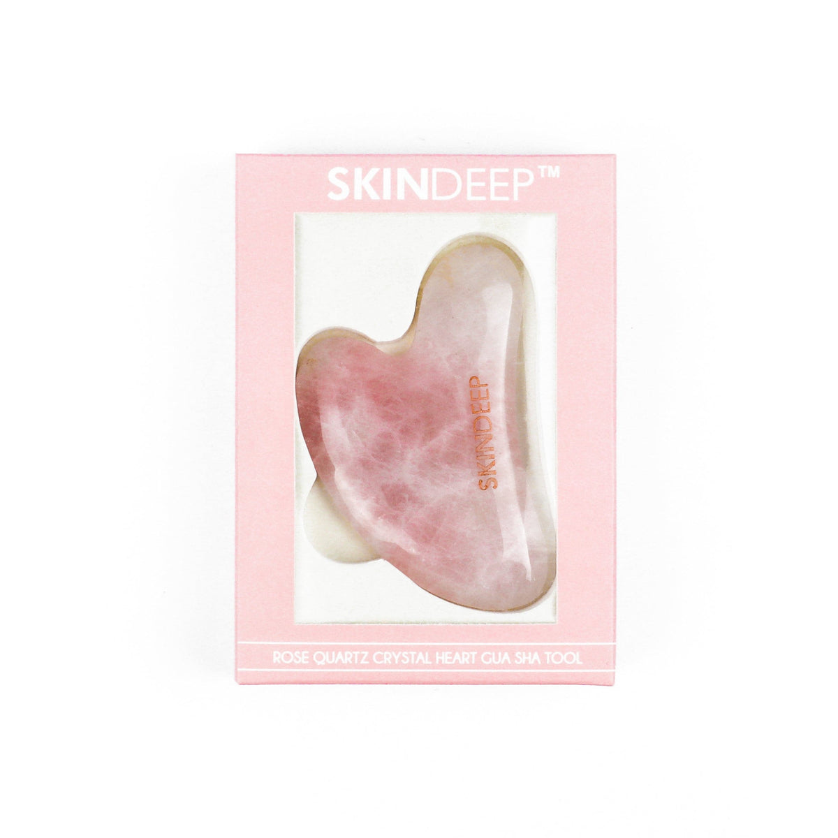 Skin Deep Gua Sha - Rose Quartz Crystal Heart - Premium  from Skin Deep - Just Rs 2499.00! Shop now at Cozmetica