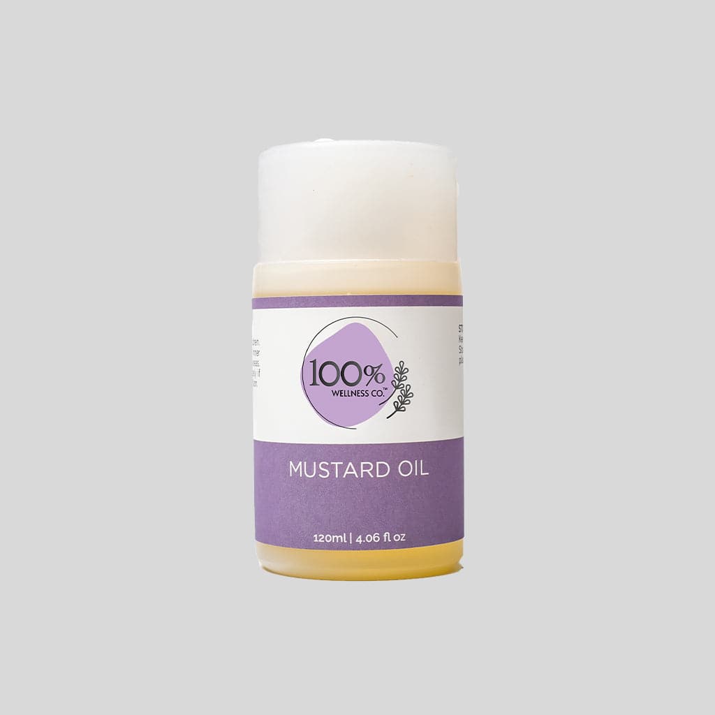 100% Wellness Co Mustard Oil - Premium Hair Oil from 100% Wellness Co - Just Rs 790! Shop now at Cozmetica