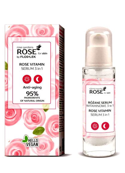 Floslek Rose For Skin Rose Garden Rose Vitamin Serum 3In1 30Ml - Premium  from Floslek - Just Rs 2240.00! Shop now at Cozmetica
