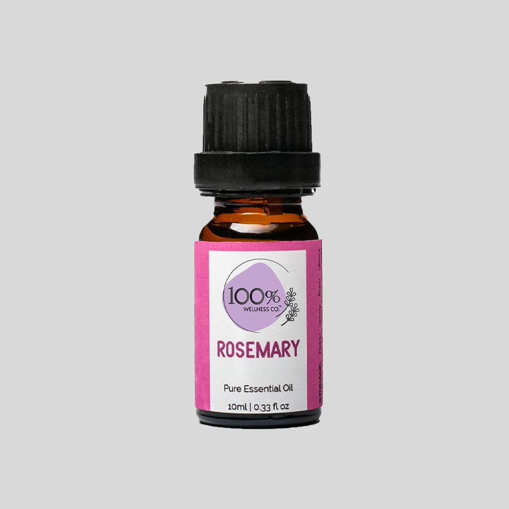100% Wellness Co Rosemary Essential Oil - Premium Hair Oil from 100% Wellness Co - Just Rs 1090! Shop now at Cozmetica