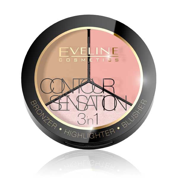 Eveline Contour Sensation 3In1 Set 2 Peach Beige - Premium Contour from Eveline - Just Rs 2875! Shop now at Cozmetica