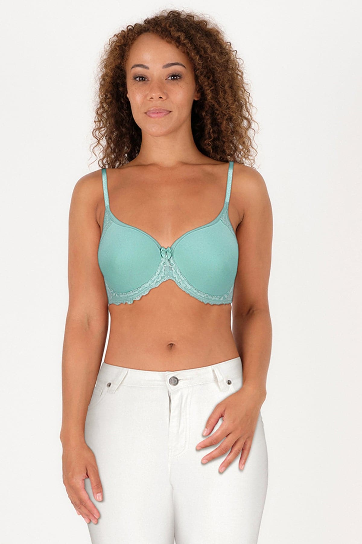 British Lingerie Studio Celine Wired And Light Padded Bra - Sea Green - Premium Bras from BLS - Just Rs 4300! Shop now at Cozmetica