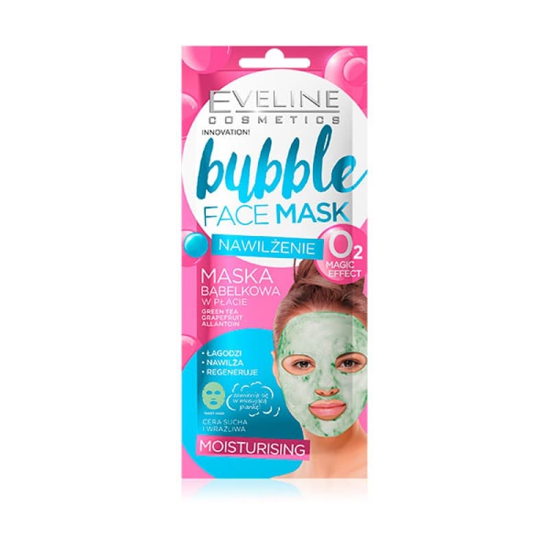 Eveline Bubble Face Mask Moisturizing - Premium Health & Beauty from Eveline - Just Rs 545.00! Shop now at Cozmetica