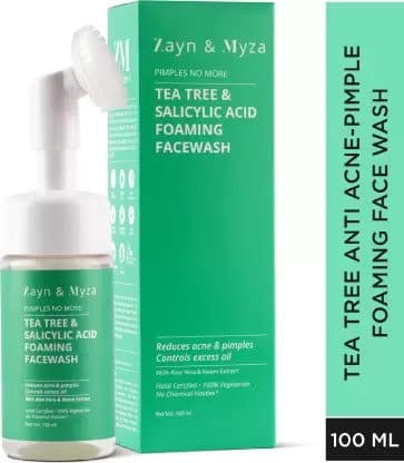 Zayn & Myza Tea Tree & Salicylic Acid Foaming With Built-In Deep Cleansing Brush (For Women) - Premium Cleanser from Zayn & Myza - Just Rs 1375! Shop now at Cozmetica