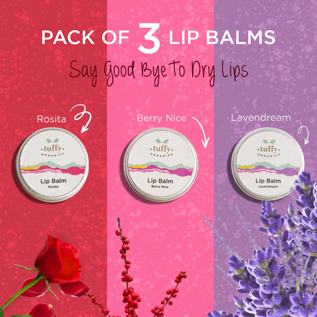 Lip Balm Bundle Pack Of 3 - Premium  from Tuffy Organics - Just Rs 817! Shop now at Cozmetica